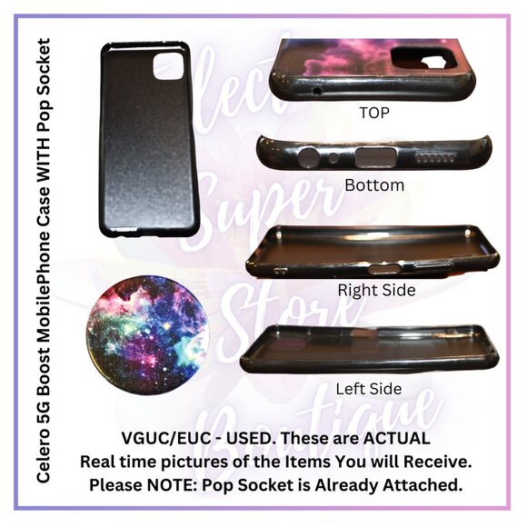 Galaxy A22 & Celero 5G Phone Case Boost Mobile/Samsung Case w/Pop Socket - Picture 5 of 12